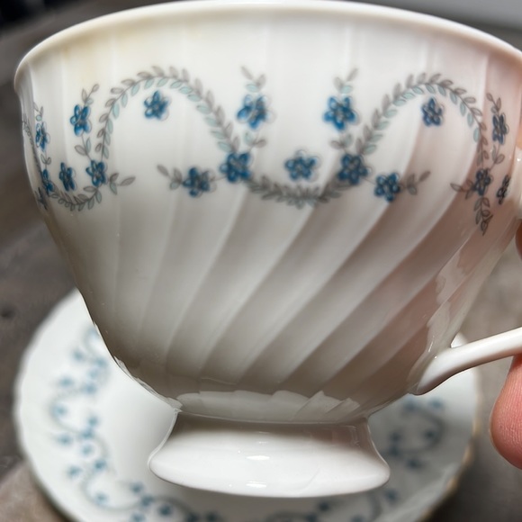 Vintage 40's Royal Tettau Germany Fine Porcelain Cups Saucers Hand Painted Rare - Picture 4 of 9